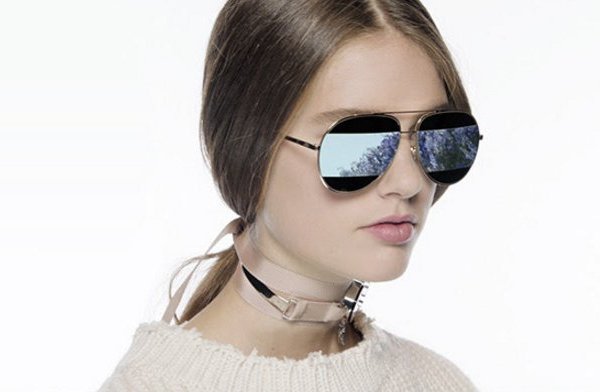 Солнцезащитные очки DiorSplit - авиатор с поперечной полосой на линзах
