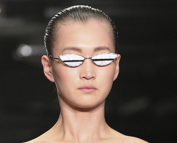 узкие солнцезащитные очки Alexander Wang