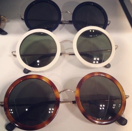 Круглые солнцезащитные очки Linda Farrow 2012