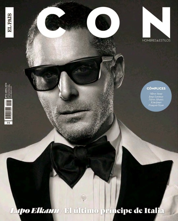 Лапо Элканн (создатель Italia Independent) на обложке журнала ICON