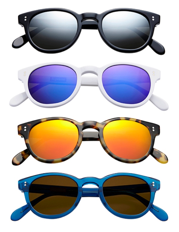 Солнцезащитные очки Supreme. Зеркальные линзы и полупрозрачный ацетат - модный тренд 2014