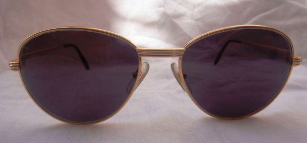 Солнцезащитные очки Cartier S Louis золото и сапфиры, цена, купить в Москве