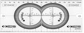 Линейка для определения минимального диаметра линз в оправу «Оптик-мастер».