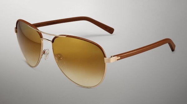 Солнцезащитные очки Ted Baker. Коллекция 2014. Авиаторы с декором кожей