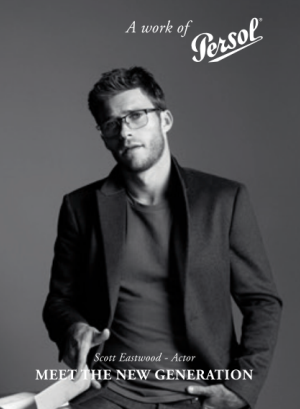 Скотт Иствуд в очках Persol 649 