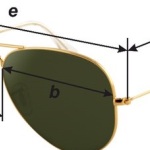 Анатомия очков: части оправы, размеры очков, цифры на заушниках.