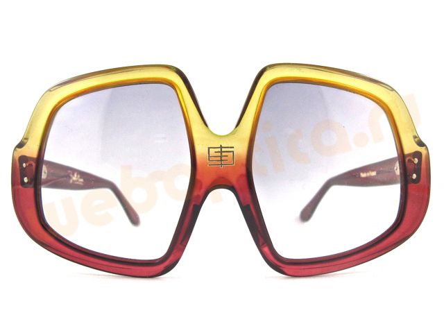 Винтажные солнцезащитные очки Emilio Pucci Burgandy Yellow