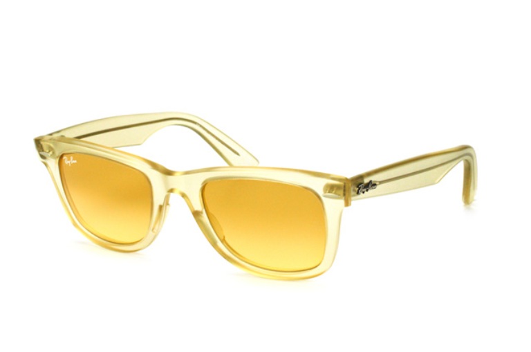 Солнцезащитные очки Ray-Ban. Коллекция Wayfarer Ice Pops 2013, в лимонном цвете