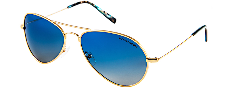 Солнцезащитные очки Calando, модель ca7045, модные очки авиатор с синими линзами