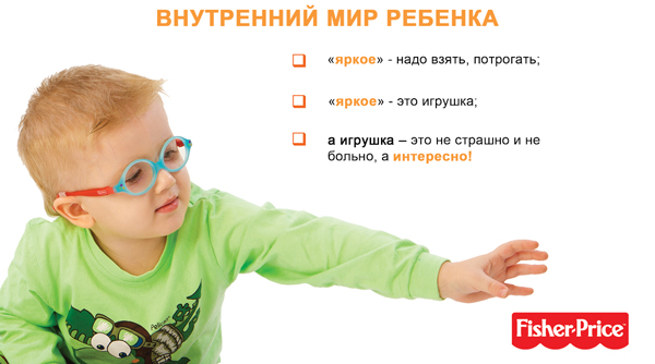 Детские оправы Fisher Price и внутренний мир ребенка. Игровая интерпретация.