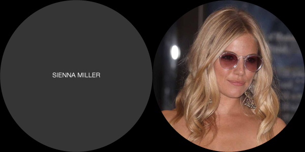 Сиенна Миллер носит круглые очки