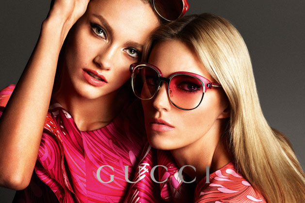 Солнцезащитные очки Gucci 2013 с усиленной надбровной частью