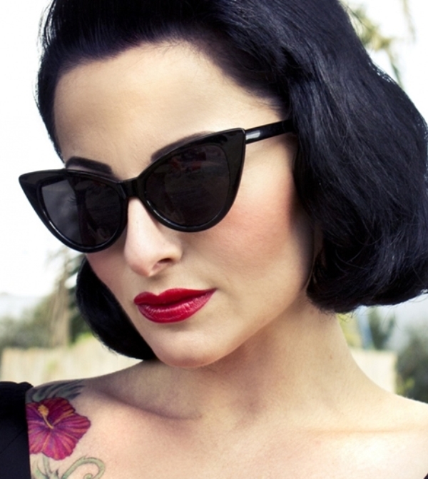 Солнцезащитные очки кошачьи глаза, для женщин, модный тренд 2014