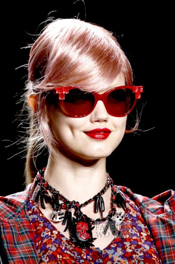 Солнцезащитные очки с декором Anna Sui 