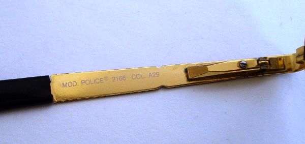 Цифры на заушниках, дужках очков Police Цифры на заушниках, дужках очков Police 2166