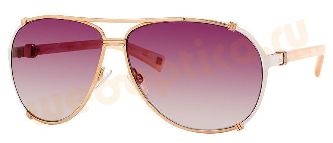 Солнцезащитные очки DIOR CHICAGO 2, авиатор с градиентной розовыми линзами