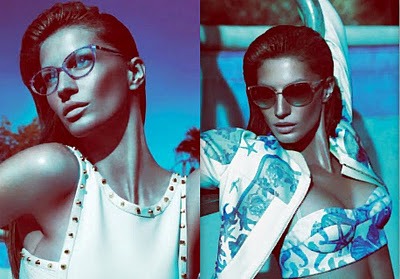 Жизель Бундхен в очках Versace 2012