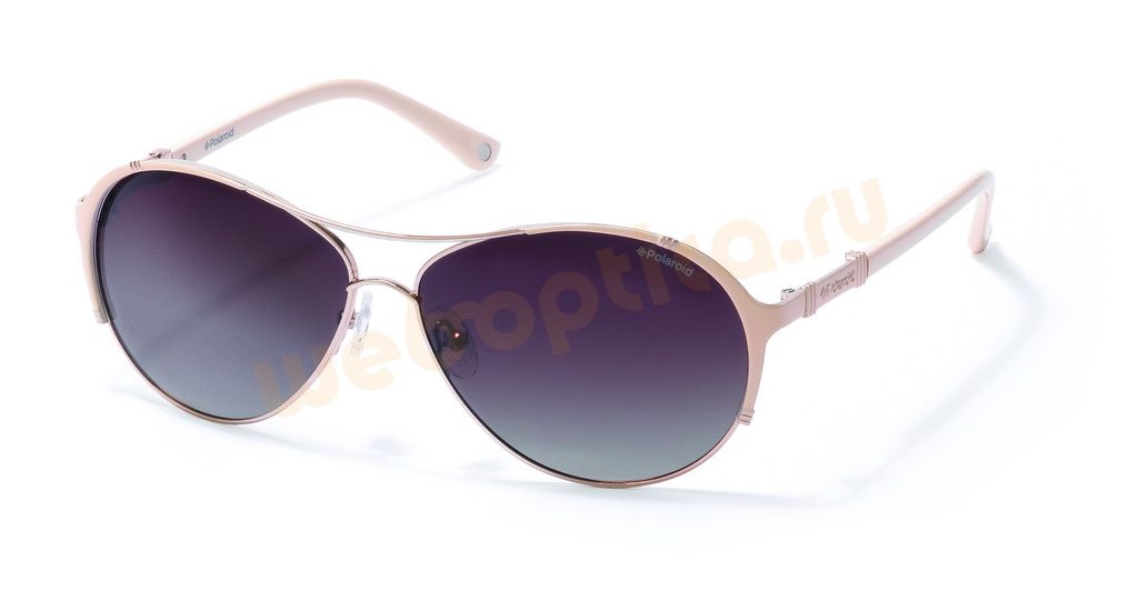 Солнцезащитные очки Polaroid Premium Woman X4330B, авиатор розового цвета