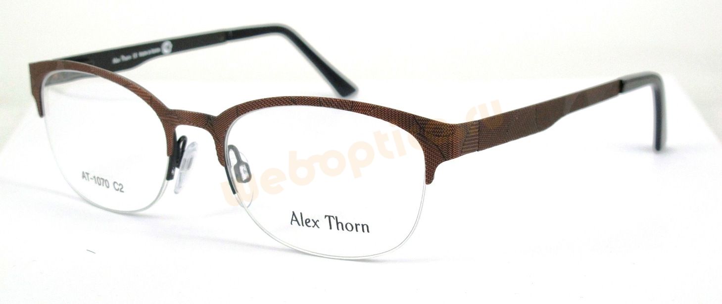Оправа для очков Alex Thorn AT-1070_C2, округлая форма с подчеркнутой линией бровей
