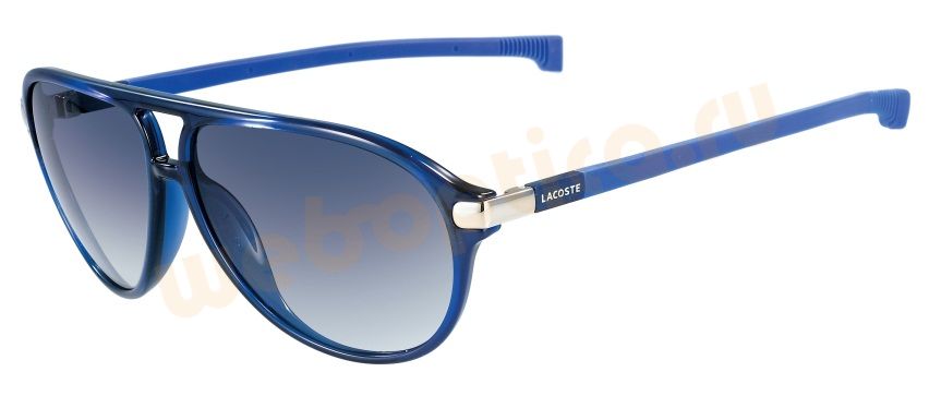Солнцезащитные очки LACOSTE 640S, авиатор из синего ацетата
