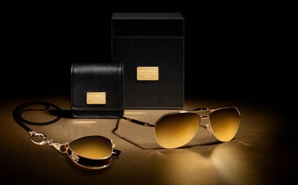 Солнцезащитные очки Dolce & Gabbana 2012 Gold Edition для мужчин (авиатор)