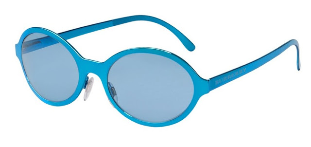 Солнцезащитные очки Burberry весна-лето 2013 (голубой, металл)